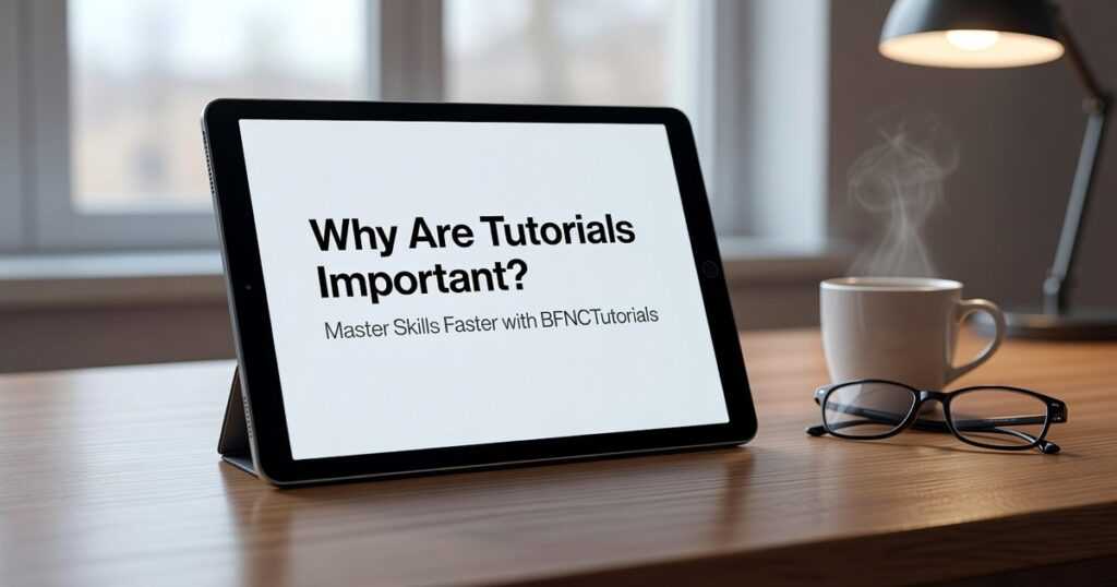 Why Are Tutorials Important Bfnctutorials