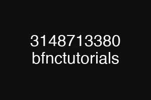 3148713380 bfnctutorials